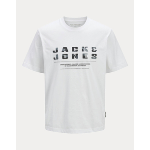 Product JACK&JONES JCORECHARGE FRONT BRANDING TEE CRE JNR base image