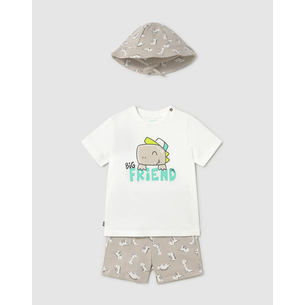 Product MAYORAL PRINT MAKO SET WITH HAT base image