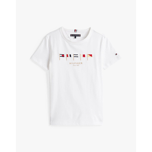 Product TOMMY HILFIGER MULTI FLAG EMB REG TEE SS base image