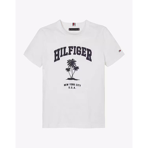 Product TOMMY HILFIGER HILFIGER PALM PRINT TEE SS base image