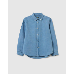 Product OVS SHIRT L/S INDIGO DOBBY base image