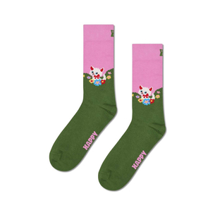Product HAPPY SOCKS Kitten And Flowers Sock base image