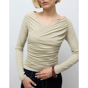 Product AWARE BY VERO MODA AWSOPHIA LS V-NECK WRAP TOP base image