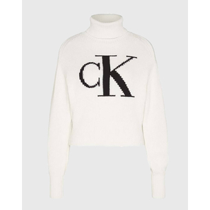 Product CALVIN KLEIN JEANS BLOWN UP CK LOOSE SWEATER CONTRA base image