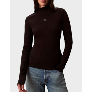 Product CALVIN KLEIN LS WOVEN LABEL TURTLENECK base image