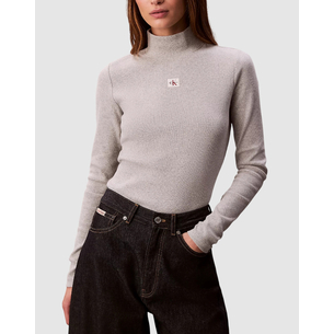 Product CALVIN KLEIN LS WOVEN LABEL TURTLENECK base image