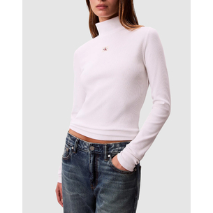 Product CALVIN KLEIN LS WOVEN LABEL TURTLENECK base image