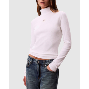 Product CALVIN KLEIN LS WOVEN LABEL TURTLENECK base image