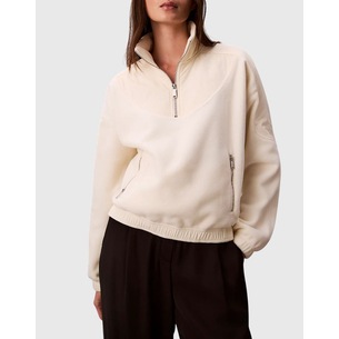 Product CALVIN KLEIN 1/4 ZIP MIXED MEDIA POLAR FLEECE base image