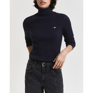 Product GANT MM STRETCH COTTON CABLE TURTLENECK SWEATER base image
