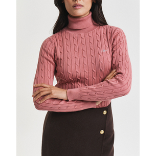 Product GANT MM STRETCH COTTON CABLE TURTLENECK SWEATER base image