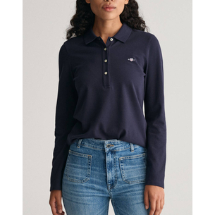 Product GANT ΜΠΛΟΥΖΑ ΜΜ SLIM SHIELD LS PIQUE POLO base image