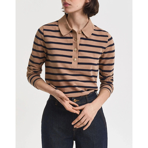 Product GANT ΜΠΛΟΥΖΑ ΜΜ REG BRETON STRIPED LS PIQUE POLO base image