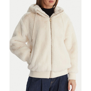 Product GUESS LUCREZIA FAUX FUR LOGO JACKET ΜΠΟΥΦΑΝ ΓΥΝΑΙΚΕΙΟ base image