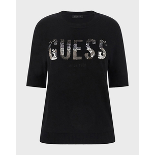 Product GUESS SS CN LAYLA BOXY LOGO SWTR ΠΛΕΚΤΟ ΓΥΝΑΙΚΕΙΟ base image