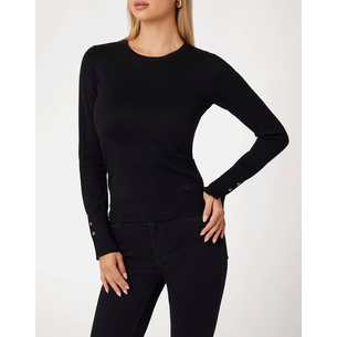 Product GUESS ELINOR RN LS SWTR KNIT WOMEN base image