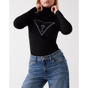 Product GUESS LS TN MELANIE TRIANGLE LOGO SW ΠΛΕΚΤΟ ΓΥΝΑΙΚΕΙΟ base image