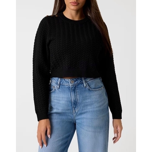 Product GUESS LS CN LOGO BUTTON REONA SWTR ΠΛΕΚΤΟ ΓΥΝΑΙΚΕΙΟ base image