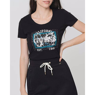 Product GUESS CN SS ANIMALIER BOXY PRINT T-SHIRT WOMEN base image