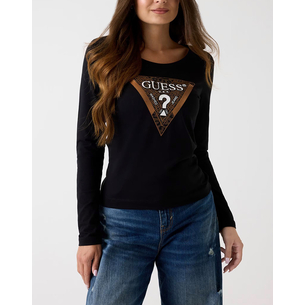 Product GUESS LS CN LEO TRIANGLE TEE ΜΠΛΟΥΖΑ ΓΥΝΑΙΚΕΙΟ base image
