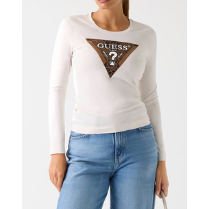 Product GUESS LS CN LEO TRIANGLE TEE ΜΠΛΟΥΖΑ ΓΥΝΑΙΚΕΙΟ base image