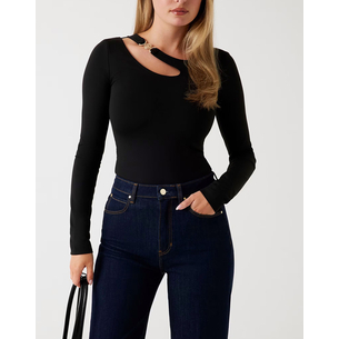 Product GUESS LS ELEANOR BUCKLE TOP ΜΠΛΟΥΖΑ ΓΥΝΑΙΚΕΙΟ base image