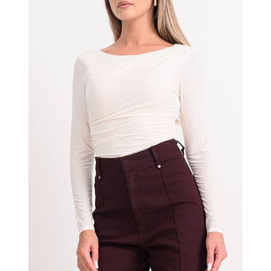 Product GUESS LS SHIRRING MAISIE TOP ΜΠΛΟΥΖΑ ΓΥΝΑΙΚΕΙΟ base image