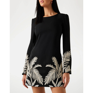 Product GUESS LS ANGELE PLACED MINI DRESS ΦΟΡΕΜΑ ΓΥΝΑΙΚΕΙΟ base image