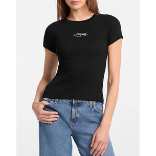 Product GUESS JEANS GJ SS CN EMBRO SLIM TOP WOMEN'S T-SHIRT base image