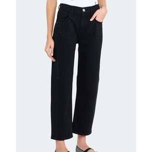Product LIU JO DENIM_UF5D02_ECS PANT.BOY CULT STRASS WOMEN'S PANTS base image