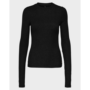 Product ONLY ONLLENA L/S O-NECK GLITTER RIB TOP JRS base image