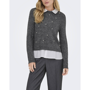 Product ONLY ONLDOLLY LS WOVEN MIX PEARL PULL CC KNT base image