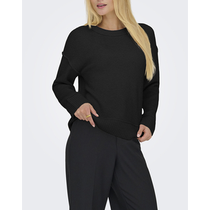 Product ONLY ONLHAZEL LIFE LS DETAIL O-NECK  BF KNT base image