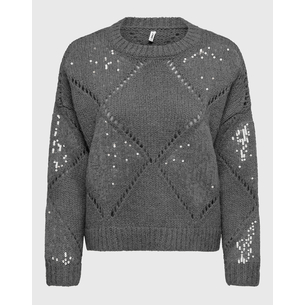 Product ONLY ONLKANSAS LIFE LS SEQUINS O-NECK KNT base image