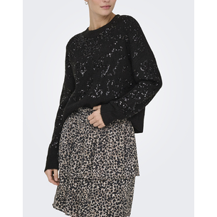 Product ONLY ONLALTA LS SEQUIN O-NECK KNT base image