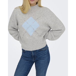 Product ONLY ONLWAKEFIELD LIFE LS BLING HIGHNECK KNT base image