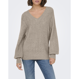 Product ONLY ONLLUCILLA LS GLITTER V-NECK KNT base image