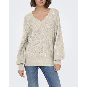 Product ONLY ONLLUCILLA LS GLITTER V-NECK KNT base image