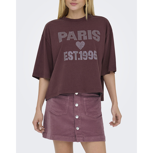 Product ONLY ONLJOS S/S O-NECK SHINE TOP BOX JRS base image