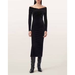 Product ALL SAINTS  DELTA VELVET DRESS base image