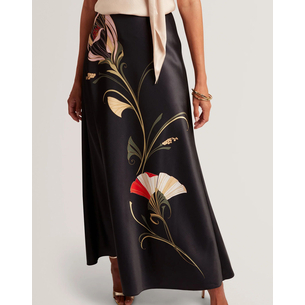 Product TED BAKER SALIRA Printed Bias Cut Midi Skirt base image