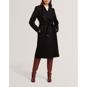 Product TED BAKER ROSE Mid Length Belted Wool Wrap Coat base image