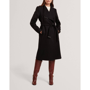 Product TED BAKER ROSE Mid Length Belted Wool Wrap Coat base image