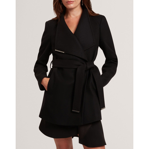 Product TED BAKER ROSESS Short Belted Wool Wrap Coat base image