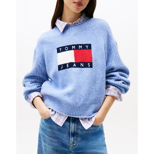 Product TOMMY JEANS TJW MELANGE FLAG SWEATER RIB EXT base image