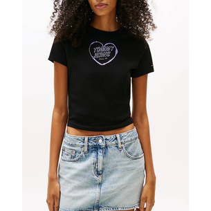 Product TOMMY JEANS TJW SLIM SH HEART TEE base image