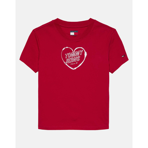 Product TOMMY JEANS TJW SLIM SH HEART TEE base image