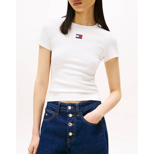 Product TOMMY JEANS TJW SLIM BADGE RIB TEE base image