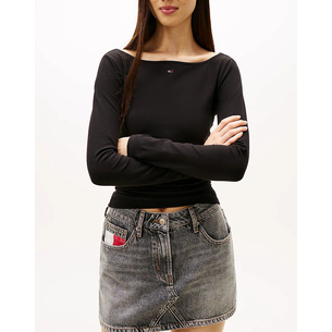 Product TOMMY JEANS TJW SLIM S FLAG BLING LS TOP base image