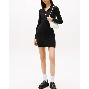 Product TOMMY JEANS TJW COLLAR BADGE SWEATER DRESS base image